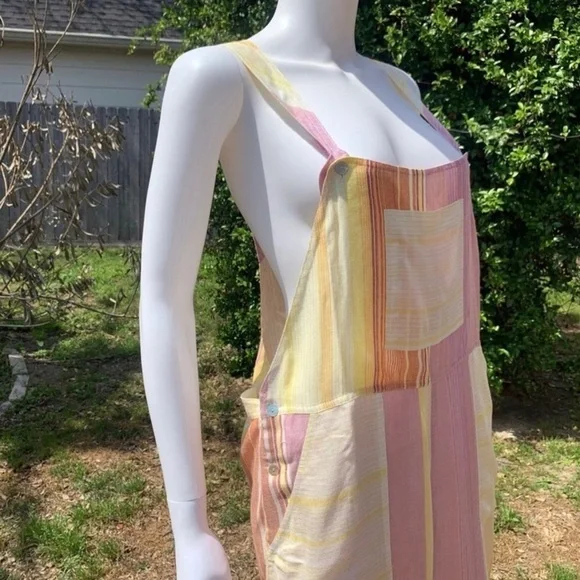 💋NWT Jen’s Pirate Booty Carnaval Crop Sunset Overalls - Picture 4 of 16